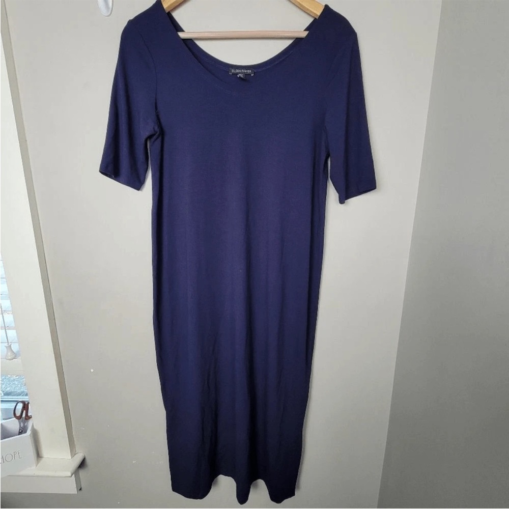 Eileen Fisher Navy Blue Dress